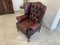 Chesterfield Wingback Armchair in Leather, Image 3