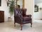 Chesterfield Wingback Armchair in Leather, Image 14