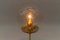 Mid-Century Modern Table Lamp in Brass and Glass, 1960s, Image 6