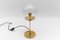 Mid-Century Modern Table Lamp in Brass and Glass, 1960s 4