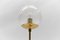 Mid-Century Modern Table Lamp in Brass and Glass, 1960s 5