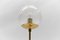 Mid-Century Modern Table Lamp in Brass and Glass, 1960s, Image 5
