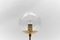 Mid-Century Modern Table Lamp in Brass and Glass, 1960s, Image 3