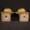 Gilded Bronze and Yellow Marble Risers, 1930s, Set of 2 7