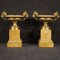 Gilded Bronze and Yellow Marble Risers, 1930s, Set of 2 6