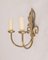 Vintage Wandlampen aus Goldenem Messing, 2 . Set 5