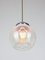 Mid-Century Italian Chrome and Murano Glass Pendant Lamp 2