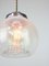 Mid-Century Italian Chrome and Murano Glass Pendant Lamp, Image 3