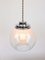 Mid-Century Italian Chrome and Murano Glass Pendant Lamp, Image 7