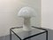 Mushroom White Glass Table Lamp, 1980s 3