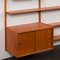 Vintage Danish Teak Wall Unit with Sliding Doors by Poul Cadovius, 1960s 10