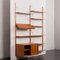 Vintage Danish Teak Wall Unit with Sliding Doors by Poul Cadovius, 1960s 5