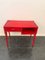 Red Desk with Drawer and Compartment, 1950s 2