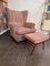 Fauteuil Vintage avec Repose-Pieds, 1980s, Set de 2 11