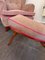 Vintage Lounge Chair with Foot Stools, 1980s, Set of 2, Image 4