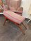 Vintage Lounge Chair with Foot Stools, 1980s, Set of 2, Image 5