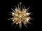 Sputnik Kronleuchter mit pinken, rauchfarbenen und klaren Muranoglasspitzen, 2000er 1