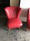 Mid-Century Sky Red Cocktail Chair, 1950s 1