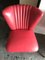 Mid-Century Sky Red Cocktail Chair, 1950s 4
