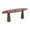 Mid-Century Italian Console Table in Red Marble by Angelo Mangiarotti for Skipper, 1970s 3