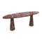 Mid-Century Italian Console Table in Red Marble by Angelo Mangiarotti for Skipper, 1970s, Image 3