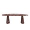 Mid-Century Italian Console Table in Red Marble by Angelo Mangiarotti for Skipper, 1970s, Image 1