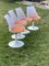 Orange Tulip Swivel Chairs attributed to Eero Saarinen & Knoll, 1956, Set of 4, Image 6