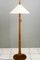 Floor Lamp in Wood with Fabric Shade, Vienna, 1950s, Image 1