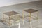 Tables d'Appoint en Laiton, France, 1970s, Set de 2 1