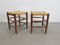 Mid-Century Danish Papercord and Rope Beech Stool, 1960s, Set of 2, Image 1