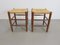 Mid-Century Danish Papercord and Rope Beech Stool, 1960s, Set of 2 9