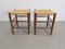 Mid-Century Danish Papercord and Rope Beech Stool, 1960s, Set of 2, Image 9