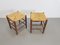 Mid-Century Danish Papercord and Rope Beech Stool, 1960s, Set of 2, Image 8