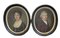 Portraits, 1800s, Huile sur Toiles, Encadré, Set de 2 1