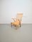 Silla relax holandesa Mid-Century de haya con asiento de punta, años 60, Imagen 7