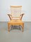 Mid-Century Dutch Beech Relax Chair with Rush Seat, 1960s 11