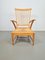 Mid-Century Dutch Beech Relax Chair with Rush Seat, 1960s, Image 11