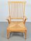 Mid-Century Dutch Beech Relax Chair with Rush Seat, 1960s 6