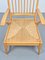 Mid-Century Dutch Beech Relax Chair with Rush Seat, 1960s 2