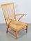 Mid-Century Dutch Beech Relax Chair with Rush Seat, 1960s, Image 5