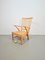 Silla relax holandesa Mid-Century de haya con asiento de punta, años 60, Imagen 12
