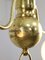 Art Deco Italian Brass and Opaline Chandelier, Image 10