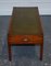 Coffee Table with Two Side Undertables & Green Leather Top from Bevan Funnell, Set of 3, Image 11