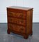 Commode Bacherlors Vintage en Loupe de Noyer avec Coulisse de Majordome 14