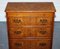 Vintage Burr Walnut Bacherlors Chest of Drawers with Butler Slide 12