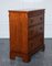 Vintage Burr Walnut Bacherlors Chest of Drawers with Butler Slide 5