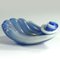 Murano Glass Opaline Shell Bowl attributed to Archimede Seguso, 1950s 4