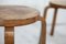 Wooden Stools attributed to Alvar Aalto, 1970s, Set of 2, Image 2