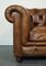 Brown Leather Chesterfield Sofa from Halo, 2000s 3