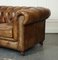 Brown Leather Chesterfield Sofa from Halo, 2000s 10